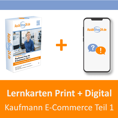 Digitale und Print Lernkarten E-Commerce Prüfungsvorbereitung