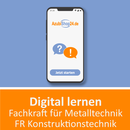 Digitale Lernkarten Fachkraft für Metalltechnik Konstruktionstechnik