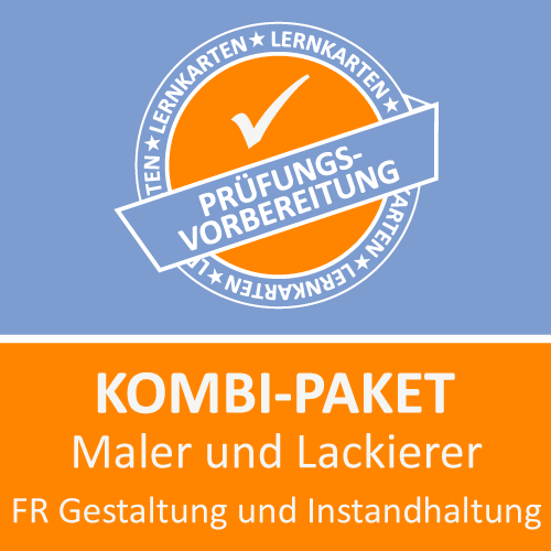 Kombi-Paket Maler und Lackierer FR Gestaltung und Instandhaltung - Lernkarten