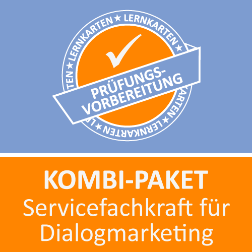Lernkarten Kombi-Paket Servicefachkraft für Dialogmarketing