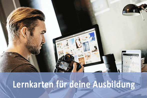 Lernkarten Fotograf für die Prüfungsvorbereitung