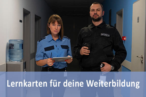 Lernkarten Sachkunde im Bewachungsgewerbe für die Prüfungsvorbereitung