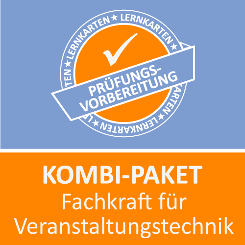 Kombi-Paket Fachkraft für Veranstaltungstechnik - Lernkarten