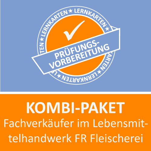 Kombi-Paket Fachverkäufer im Lebensmittelhandwerk FR Fleischerei - Lernkarten