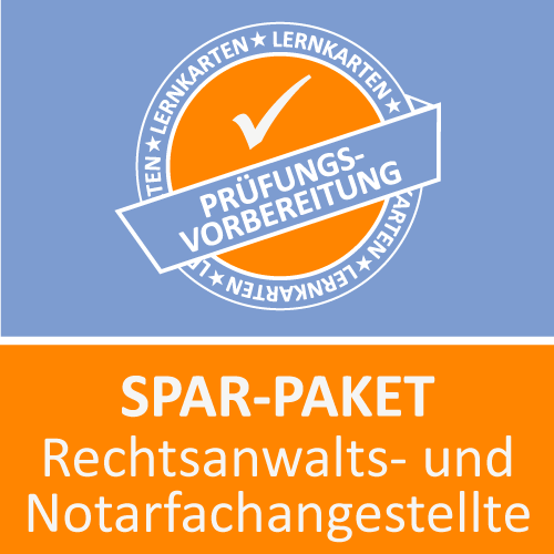 Spar-Paket Rechtsanwalts- und Notarfachangestellte - Lernkarten